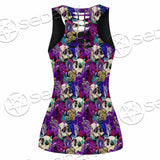 Psychedelic Mushrooms And Skulls SED-0881 Women Tank Top