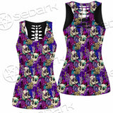 Psychedelic Mushrooms And Skulls SED-0881 Women Tank Top