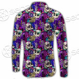 Psychedelic Mushrooms And Skulls SED-0881 Shirt Allover