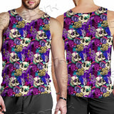 Psychedelic Mushrooms And Skulls SED-0881 Men Tank-tops