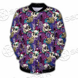 Psychedelic Mushrooms And Skulls SED-0881 Button Jacket