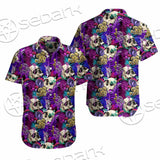 Psychedelic Mushrooms And Skulls SED-0881 Shirt Allover