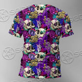 Psychedelic Mushrooms And Skulls SED-0881 Unisex T-shirt