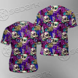 Psychedelic Mushrooms And Skulls SED-0881 Unisex T-shirt