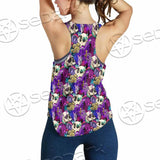 Psychedelic Mushrooms And Skulls SED-0881 Women Tank Top