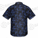 Psychedelic Blue Glowing Mushrooms SED-0882 Shirt Allover