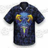 Psychedelic Blue Glowing Mushrooms SED-0882 Shirt Allover