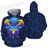 Psychedelic Blue Glowing Mushrooms SED-0882 Hoodie & Zip Hoodie