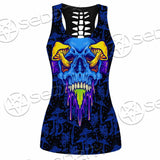 Psychedelic Blue Glowing Mushrooms SED-0882 Women Tank Top