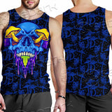 Psychedelic Blue Glowing Mushrooms SED-0882 Men Tank-tops