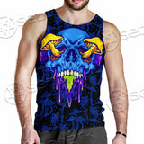 Psychedelic Blue Glowing Mushrooms SED-0882 Men Tank-tops