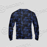 Psychedelic Blue Glowing Mushrooms SED-0882 Unisex Sweatshirt