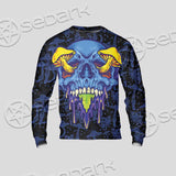 Psychedelic Blue Glowing Mushrooms SED-0882 Unisex Sweatshirt