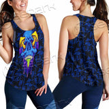 Psychedelic Blue Glowing Mushrooms SED-0882 Women Tank Top