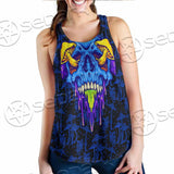 Psychedelic Blue Glowing Mushrooms SED-0882 Women Tank Top