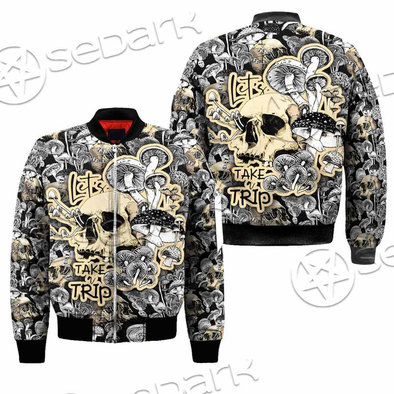 Magic Psychedelic Mushrooms And Skulls SED-0883 Jacket