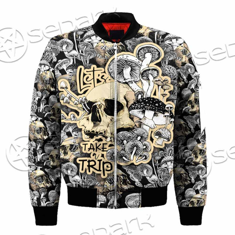 Magic Psychedelic Mushrooms And Skulls SED-0883 Jacket