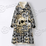 Magic Psychedelic Mushrooms And Skulls SED-0883 Oversized Sherpa Blanket Hoodie