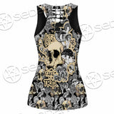 Magic Psychedelic Mushrooms And Skulls SED-0883 Women Tank Top