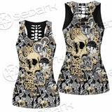Magic Psychedelic Mushrooms And Skulls SED-0883 Women Tank Top