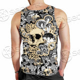 Magic Psychedelic Mushrooms And Skulls SED-0883 Men Tank-tops