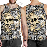 Magic Psychedelic Mushrooms And Skulls SED-0883 Men Tank-tops