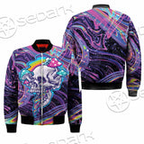 Magic Mushroom And Trippy Vomit Skull SED-0884 Jacket