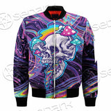 Magic Mushroom And Trippy Vomit Skull SED-0884 Jacket