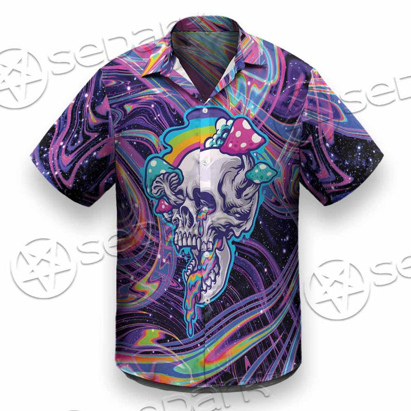 Magic Mushroom And Trippy Vomit Skull SED-0884 Shirt Allover
