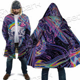 Magic Mushroom And Trippy Vomit Skull SED-0884 Cloak
