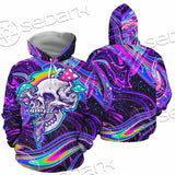 Magic Mushroom And Trippy Vomit Skull SED-0884 Hoodie & Zip Hoodie
