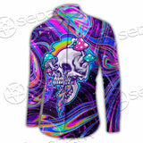 Magic Mushroom And Trippy Vomit Skull SED-0884 Shirt Allover