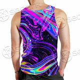 Magic Mushroom And Trippy Vomit Skull SED-0884 Men Tank-tops
