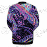 Magic Mushroom And Trippy Vomit Skull SED-0884 Button Jacket