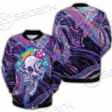 Magic Mushroom And Trippy Vomit Skull SED-0884 Button Jacket