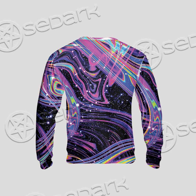 Magic Mushroom And Trippy Vomit Skull SED-0884 Unisex Sweatshirt