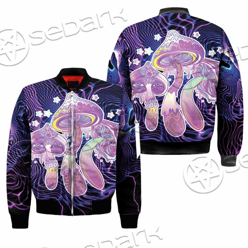 Magic Mushrooms Over Sacred Geometry SED-0885 Jacket