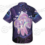 Magic Mushrooms Over Sacred Geometry SED-0885 Shirt Allover