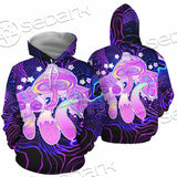 Magic Mushrooms Over Sacred Geometry SED-0885 Hoodie & Zip Hoodie