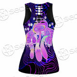Magic Mushrooms Over Sacred Geometry SED-0885 Women Tank Top