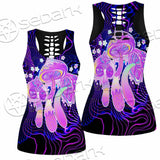 Magic Mushrooms Over Sacred Geometry SED-0885 Women Tank Top