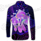 Magic Mushrooms Over Sacred Geometry SED-0885 Shirt Allover