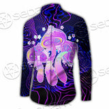 Magic Mushrooms Over Sacred Geometry SED-0885 Shirt Allover