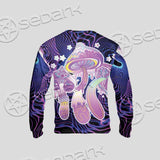 Magic Mushrooms Over Sacred Geometry SED-0885 Unisex Sweatshirt