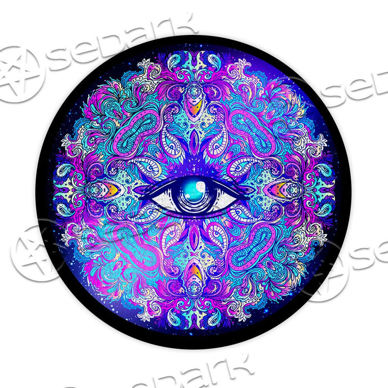 Psychedelic All Seeing Eye SED-0886 Round Carpet