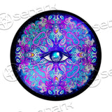 Psychedelic All Seeing Eye SED-0886 Round Carpet