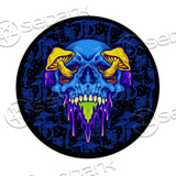 Scary Magic Mushrooms SED-0889 Round Carpet