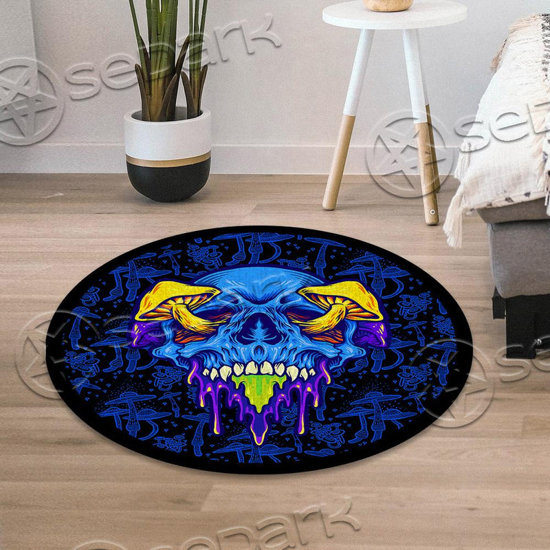Scary Magic Mushrooms SED-0889 Round Carpet