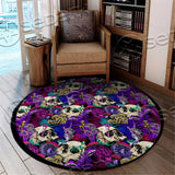 Psychedelic Trippy SED-0891 Round Carpet