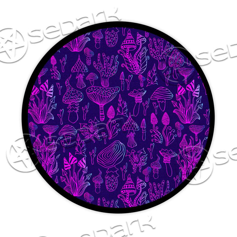 Psychedelic Mushrooms SED-0894 Round Carpet